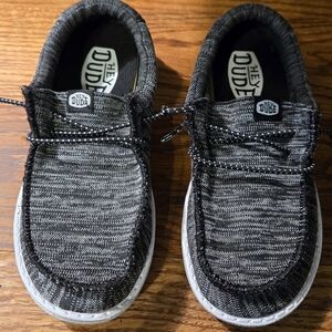 Hey Dude Kids Black and Gray Sneakers